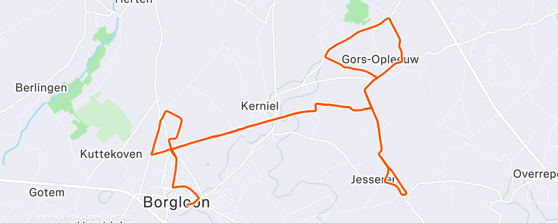 Map of the activity, Rustige duurloop 🎅🏼