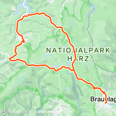 Harz 24-Dag 1-B | 46.1 Km Cycling Route On Strava