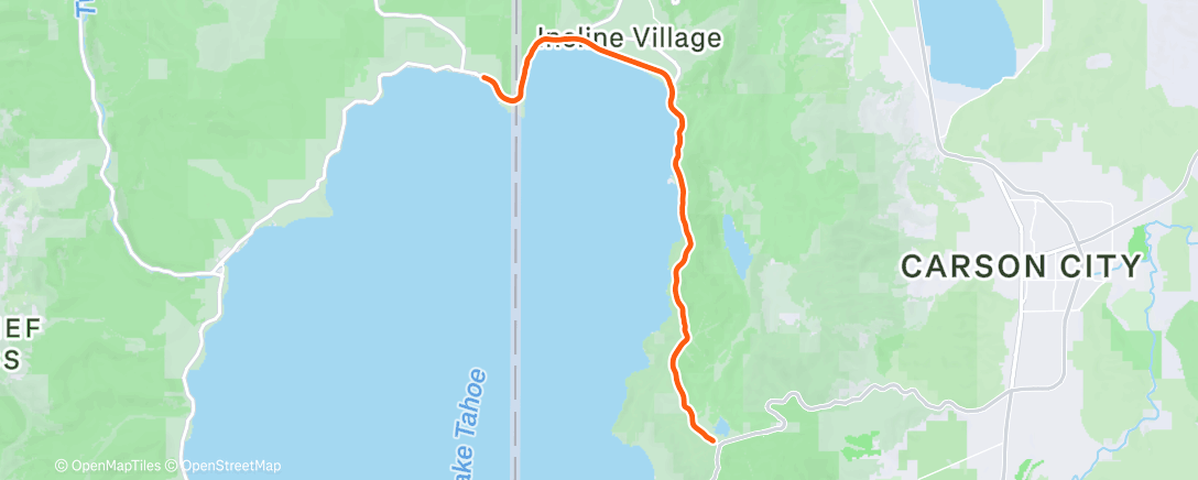 Map of the activity, Lunch Ride