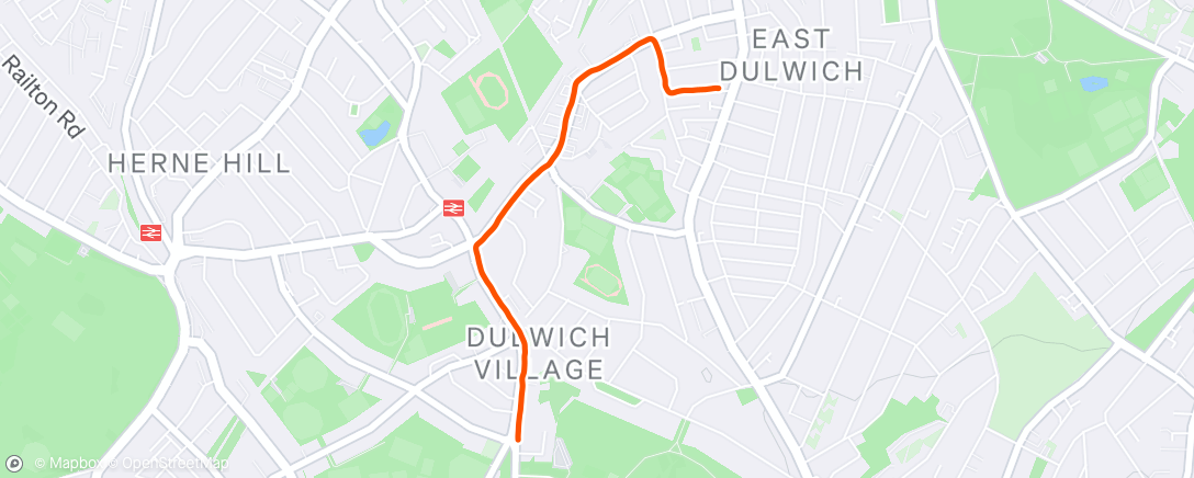 Map of the activity, WD run home