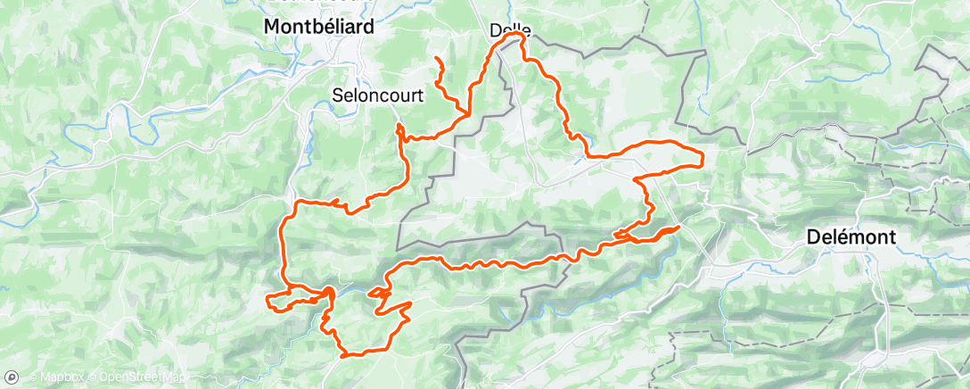 Map of the activity, Morning Ride