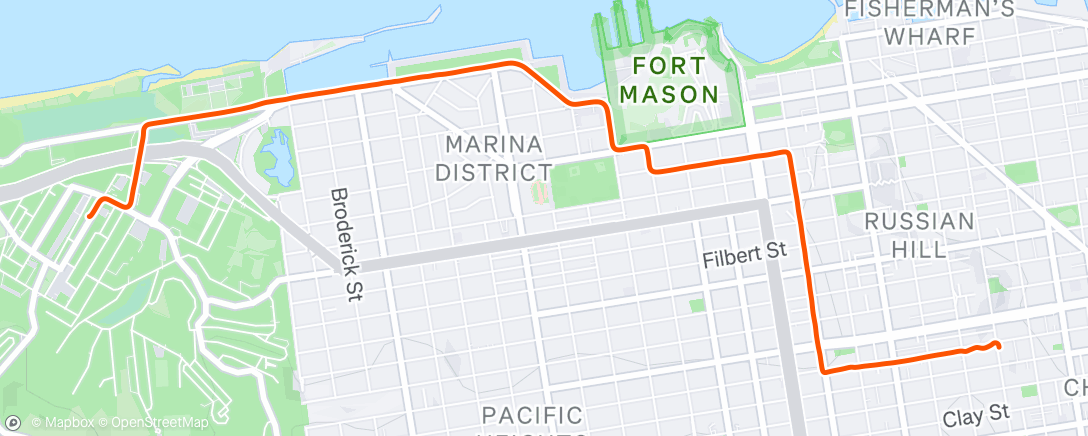 Map of the activity, Lunch Ride