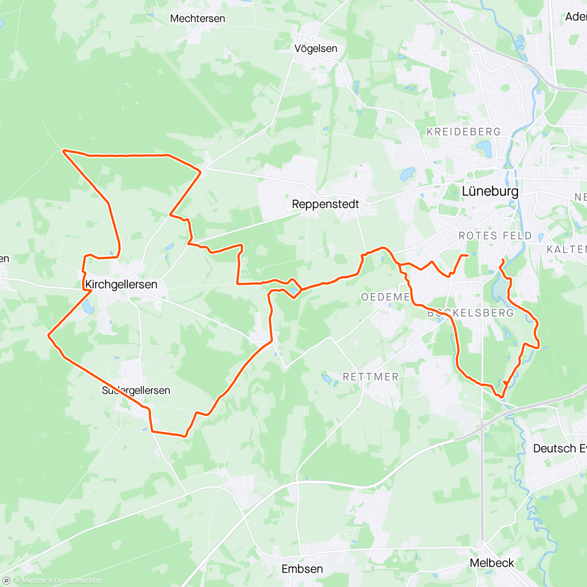 Map of the activity, Easy & Short: Rekonvaleszenz-Ride - den Puls im Blick 😀