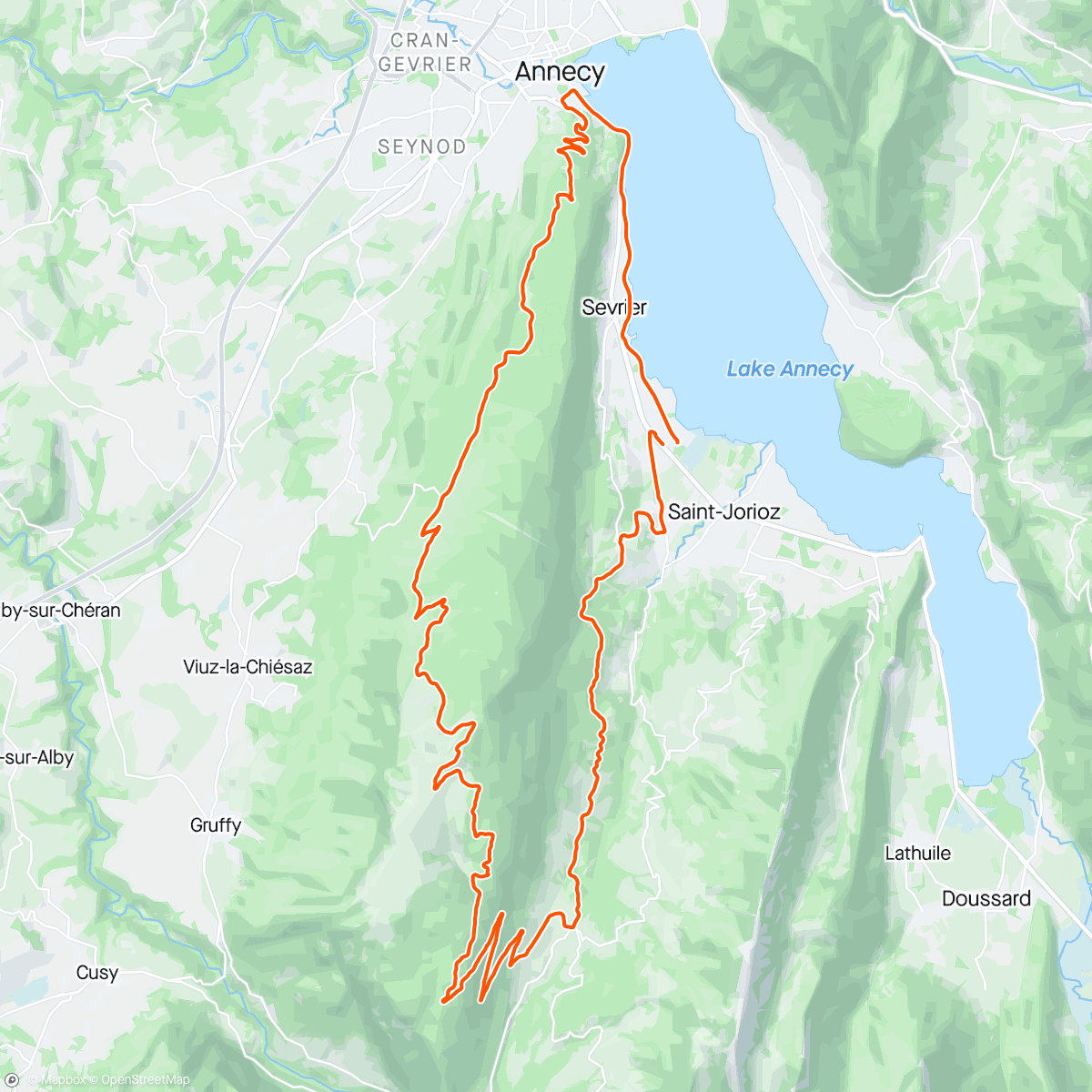 Map of the activity, Semnoz