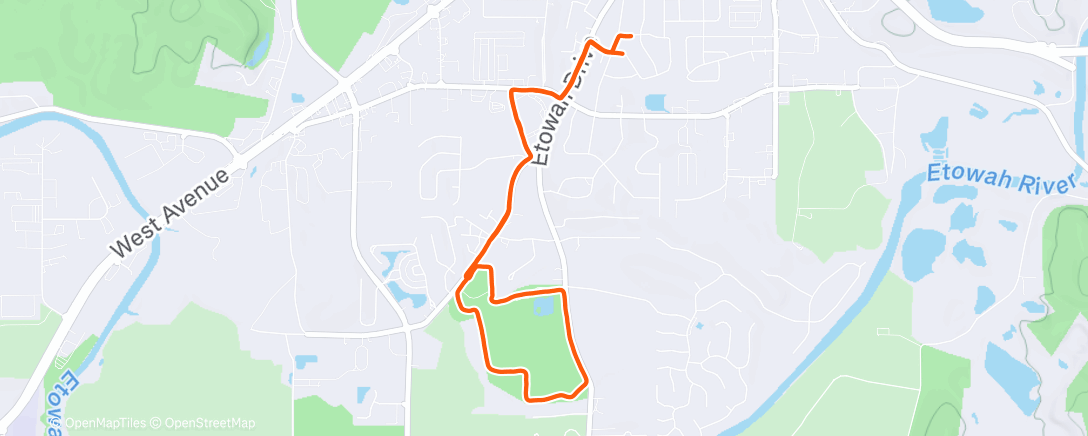 Peta aktivitas, Lunch Run