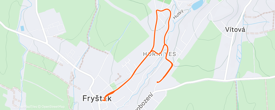 Карта физической активности (Afternoon Walk)