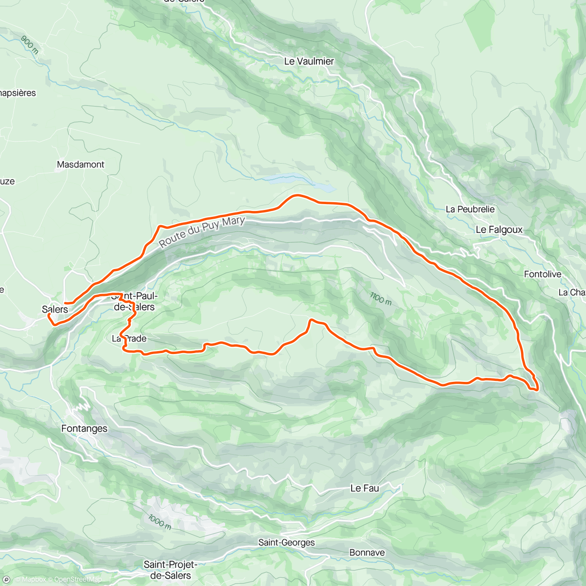 Map of the activity, La Pastourelle, Salers.