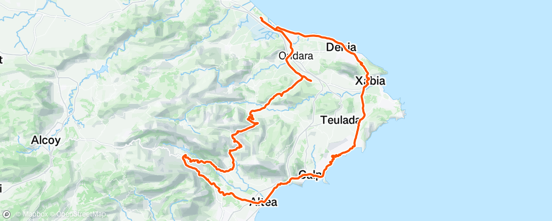 Map of the activity, Morning Ride