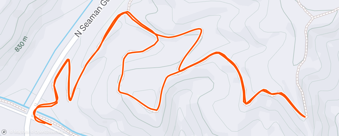 Map of the activity, Morning Hike