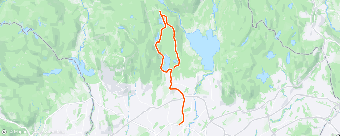 Карта физической активности (Evening Mountain Bike Ride)