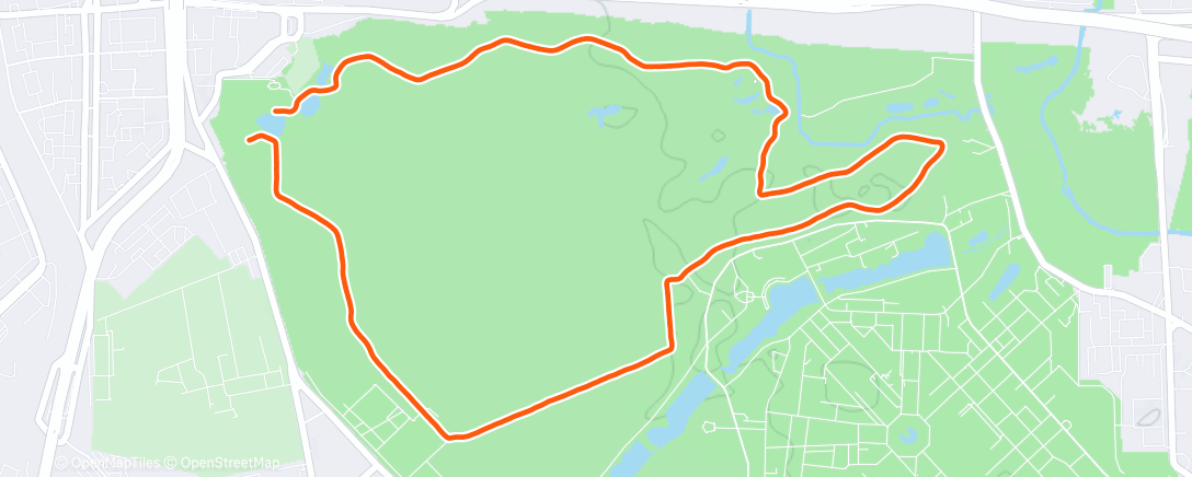 Map of the activity, Утренний забег