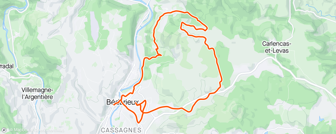 Map of the activity, Vtt express avec Mario ! Vent, pluie, froid