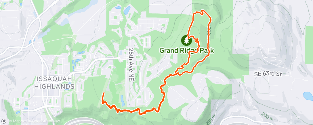Map of the activity, Return to trails 🥹