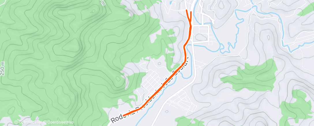 Map of the activity, Morning Run