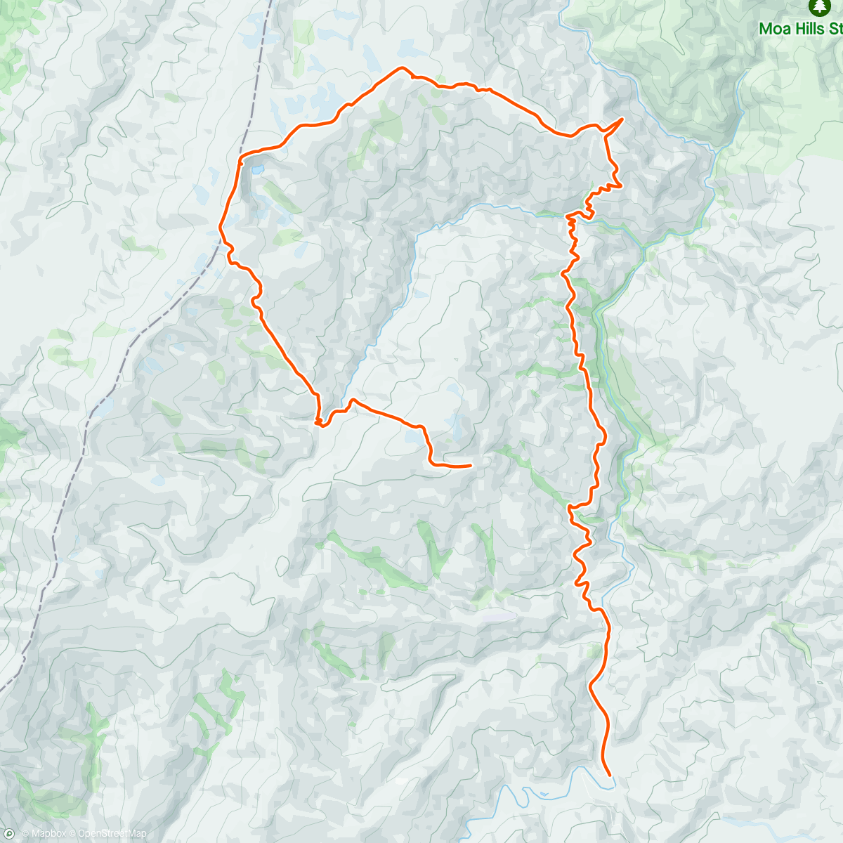Mapa da atividade, Gem lake loop minus last 7 odd kms