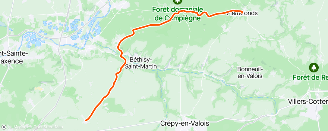 Mapa da atividade, Pierrefonds