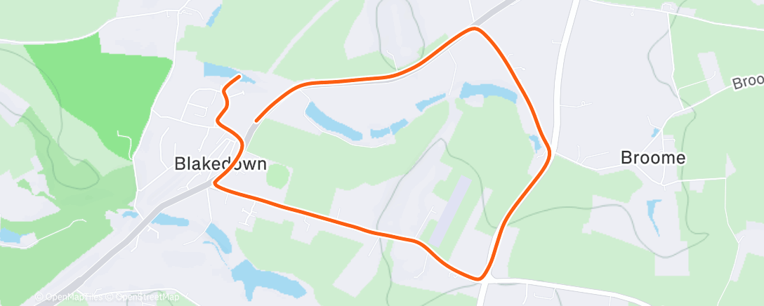 Карта физической активности (Afternoon Run)