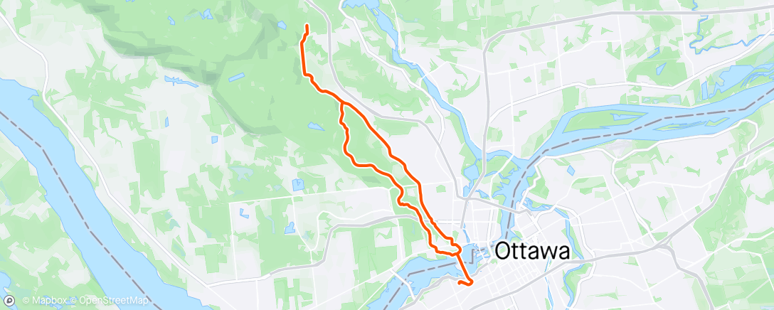 Map of the activity, Soggy Palmier Ride