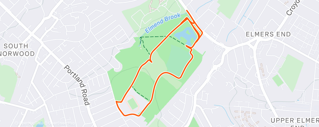 Карта физической активности (Lunch Run)