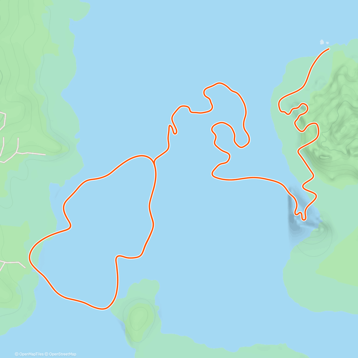 Map of the activity, Zwift - Power Punches in Watopia