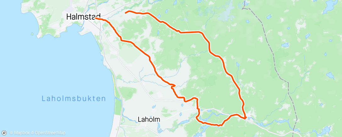 Map of the activity, Team Rynkeby lite längre distans