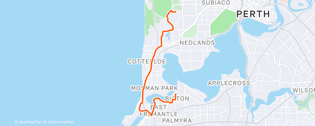 Map of the activity, Lunch Ride