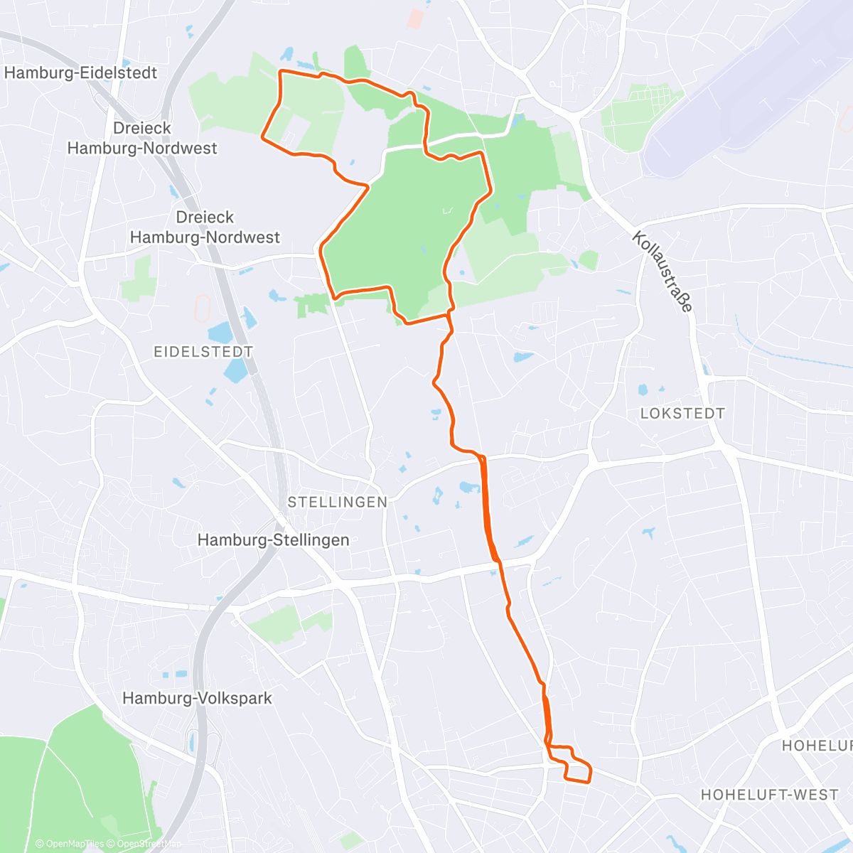 Map of the activity, Weihnachtliches Glykogenspeicherentleeren