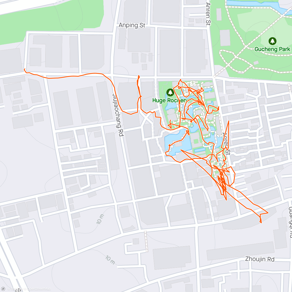 Map of the activity, Yuyuan Garden (Yu Garden)