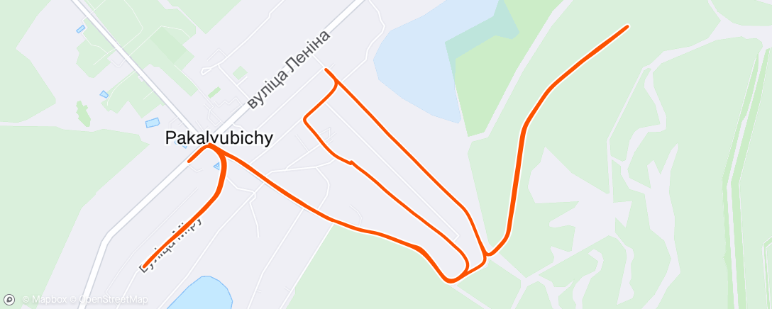 Map of the activity, Morning Run