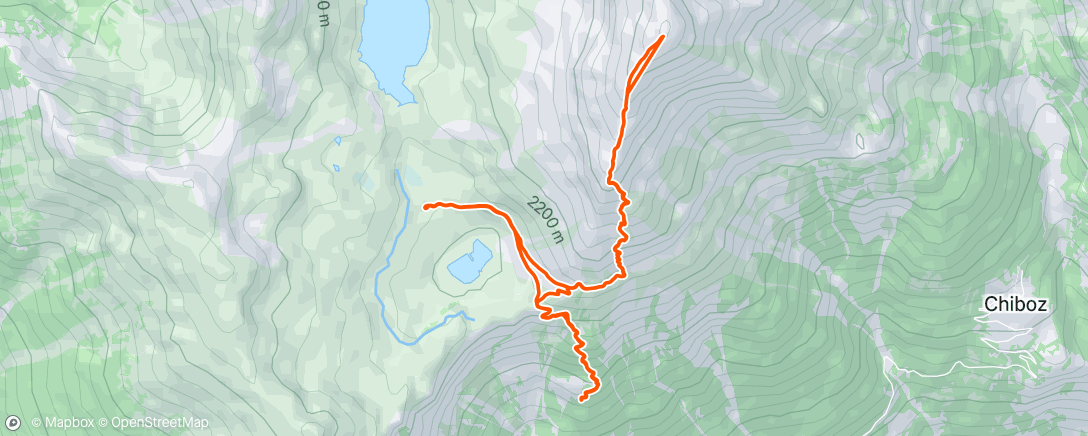 Map of the activity, Marche le matin