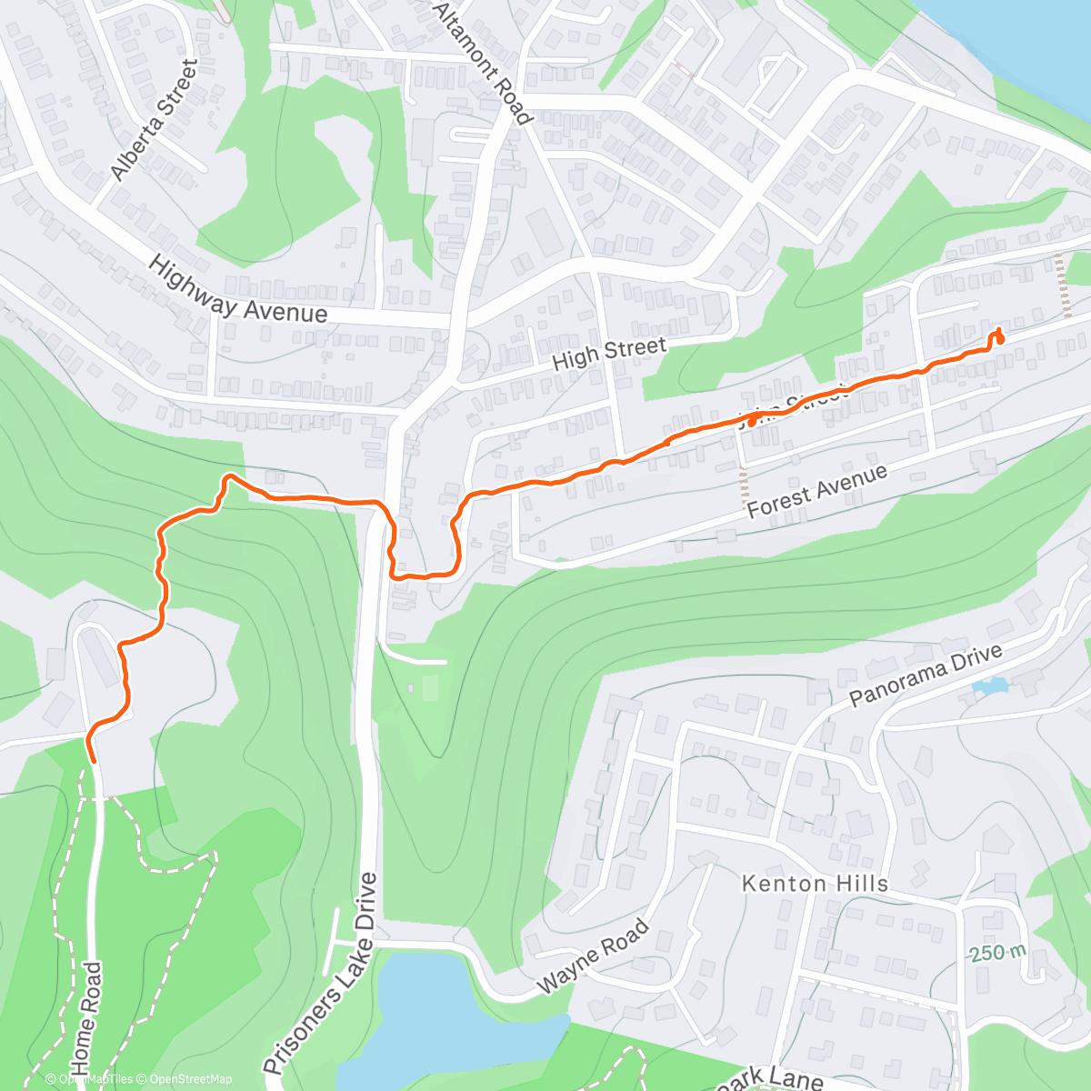 Map of the activity, The Other Devou Stairs