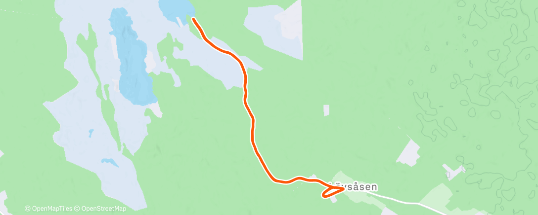 Map of the activity, Löfsåsen skidor