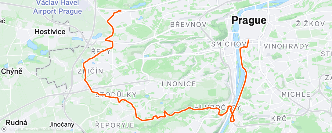 Map of the activity, Morning Ride
