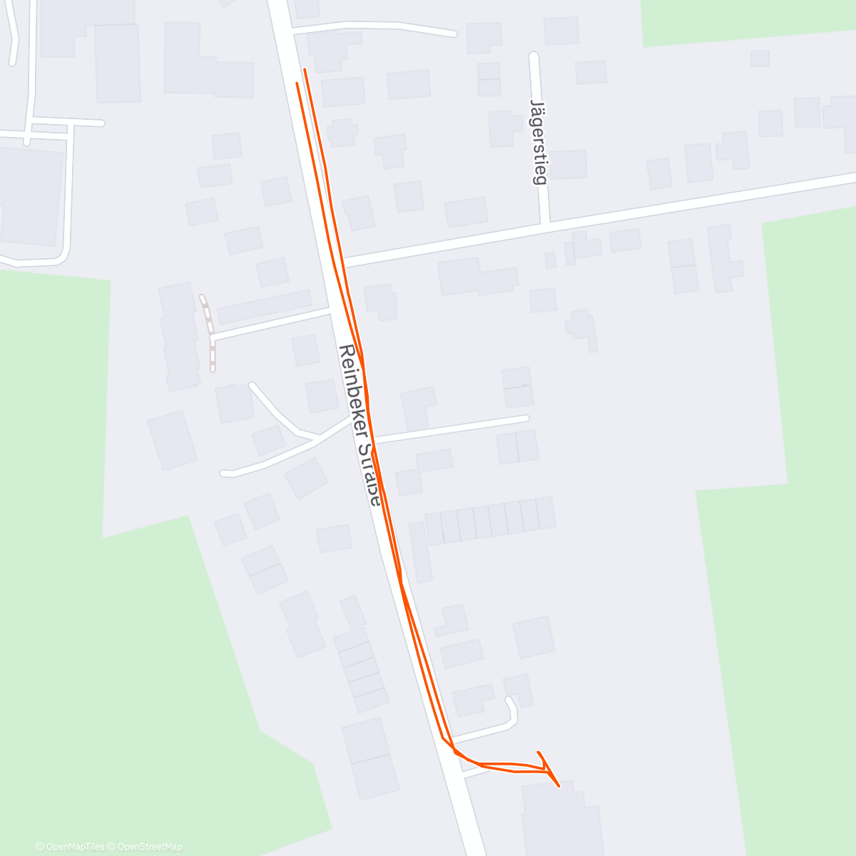 Map of the activity, Abendspaziergang