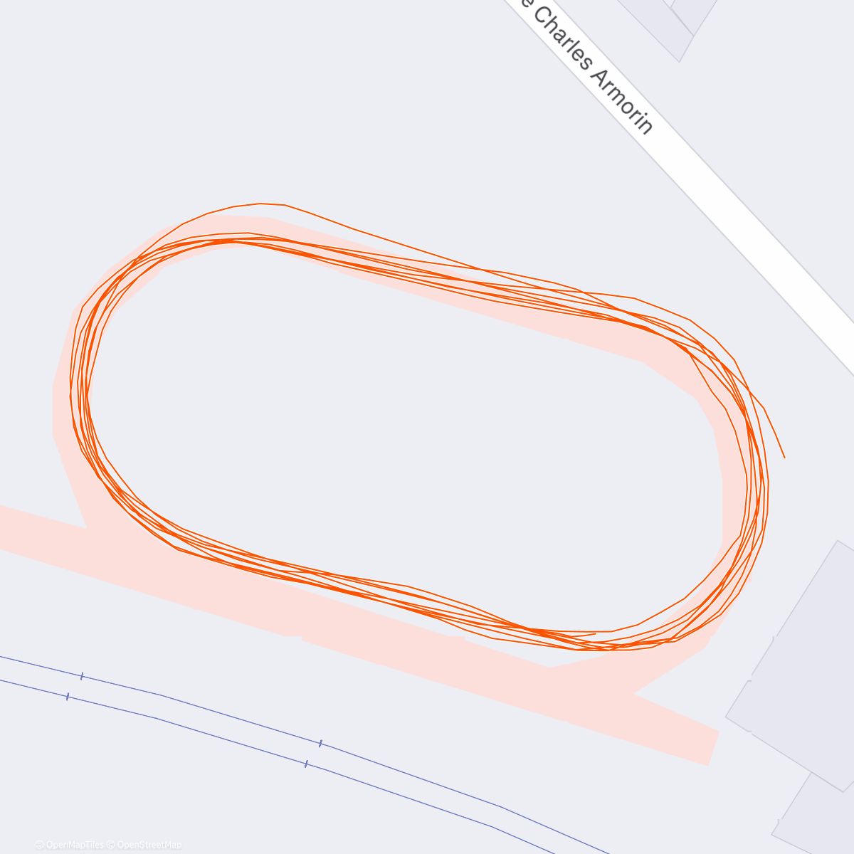 Map of the activity, Test VMA poussette 😁