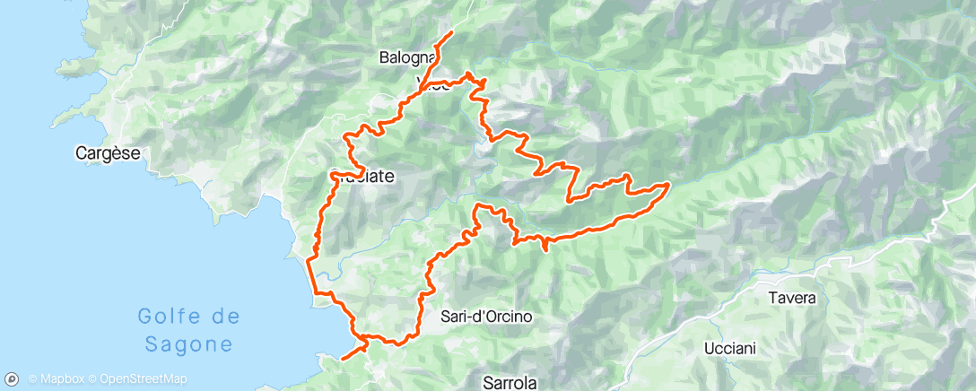Karte der Aktivität „Corse # 7 (CCC : R9 - 11 cols) avec Pascale & Cie.”