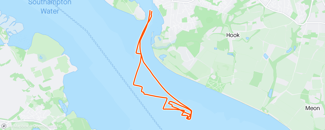 Map of the activity, Evening race