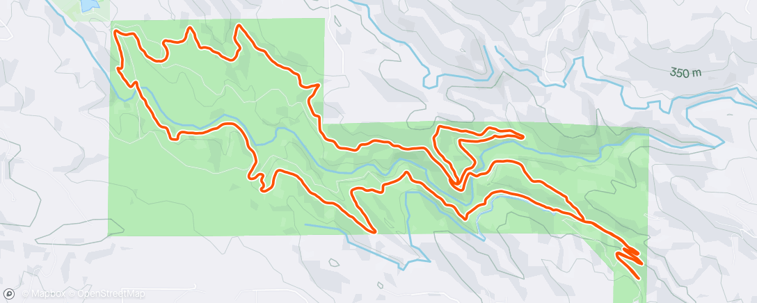 Map of the activity, Ride with Brett