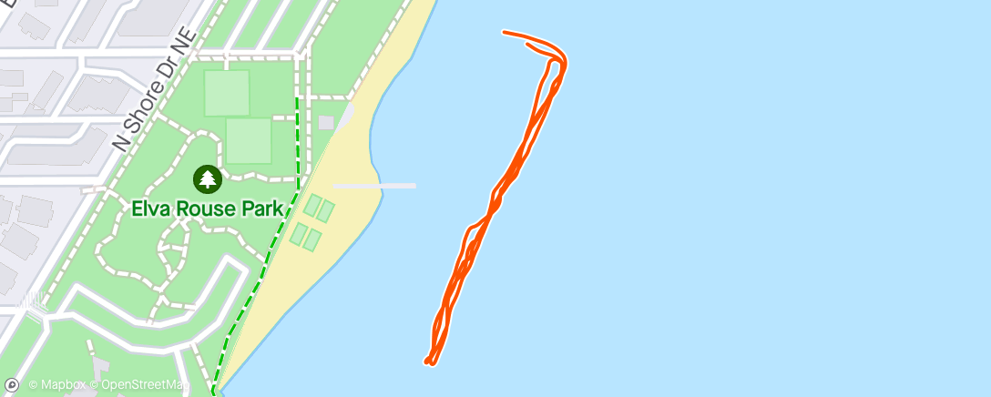 Map of the activity, Swim Fam