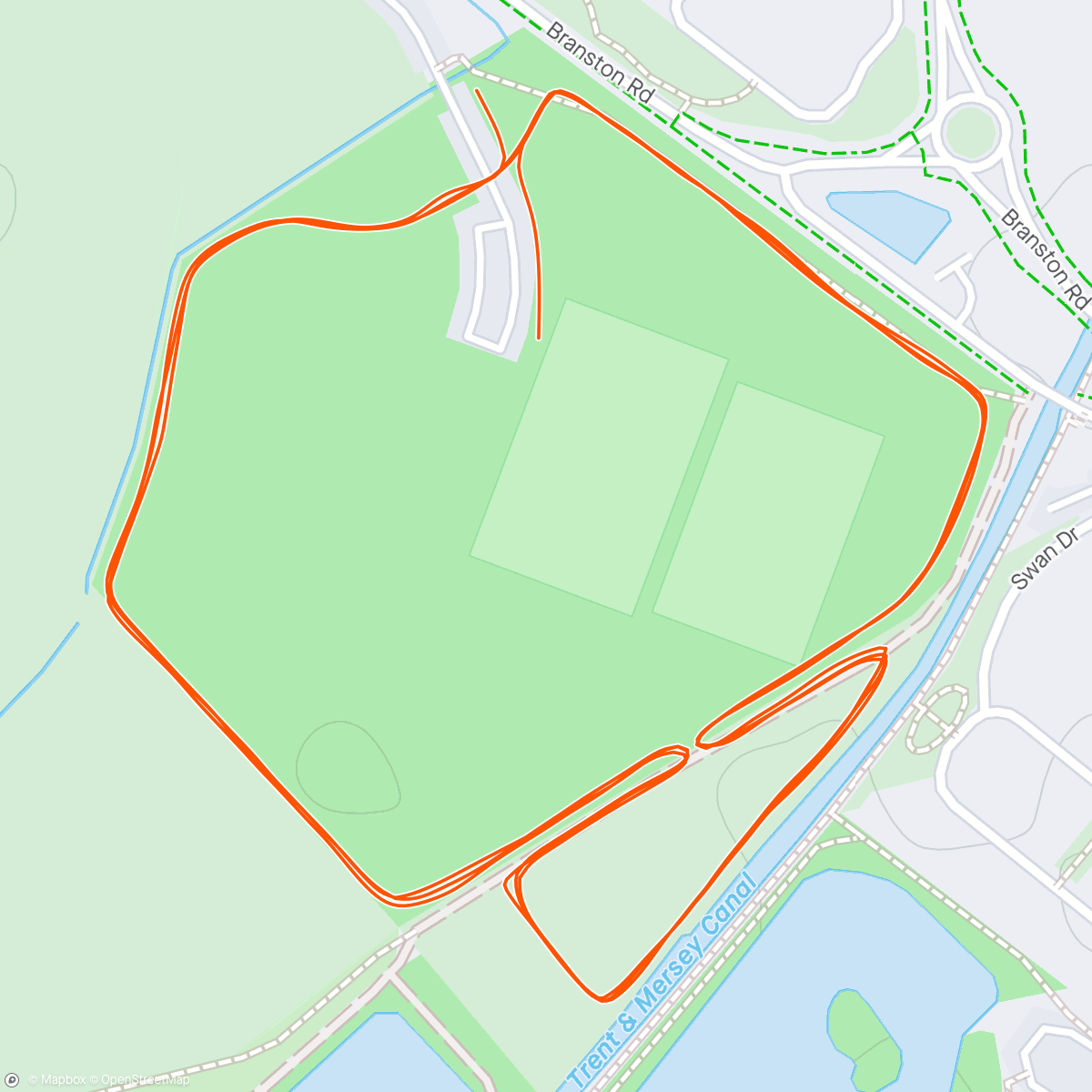 活动地图，Battlestead Croft parkrun #35