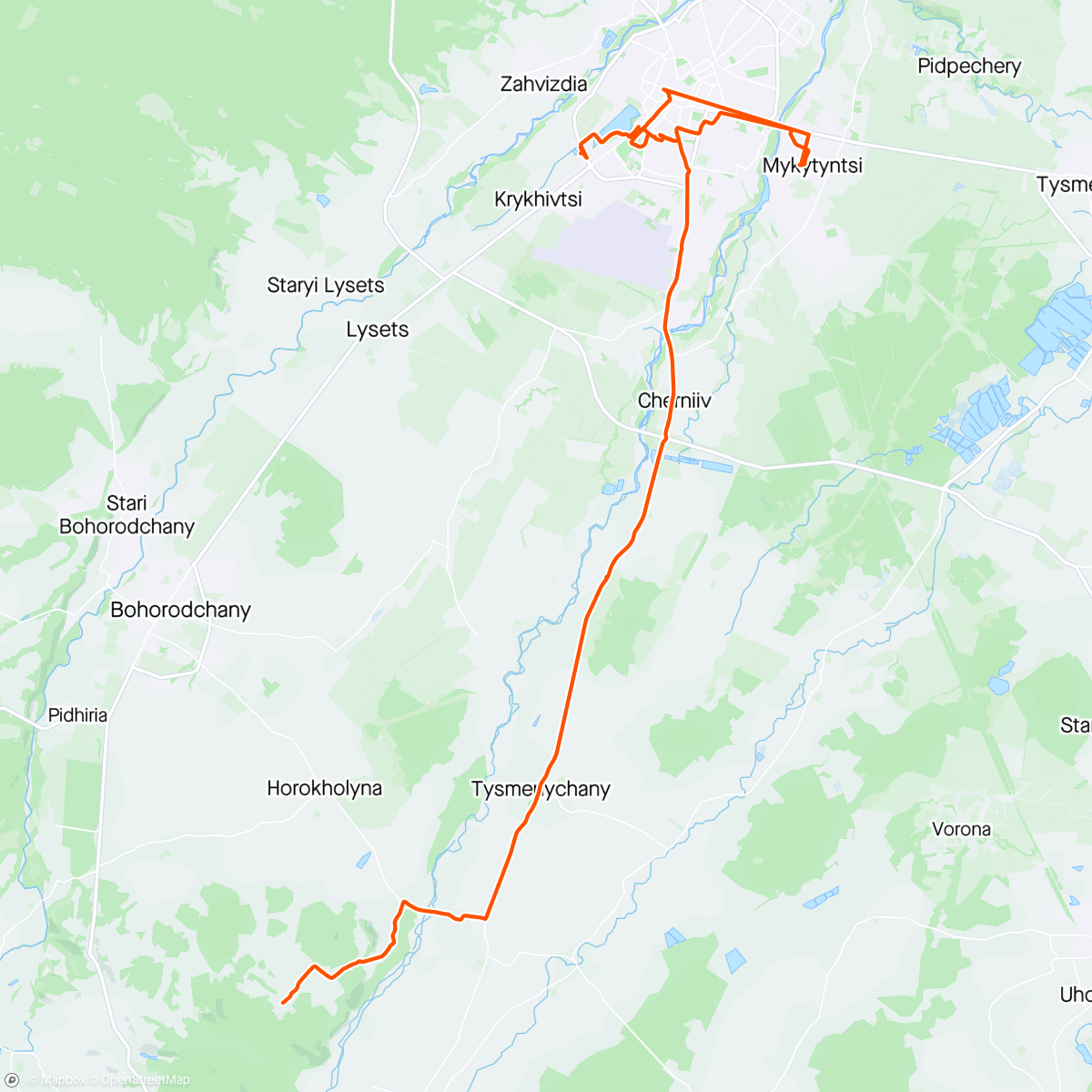 Map of the activity, Трошки поїздила...