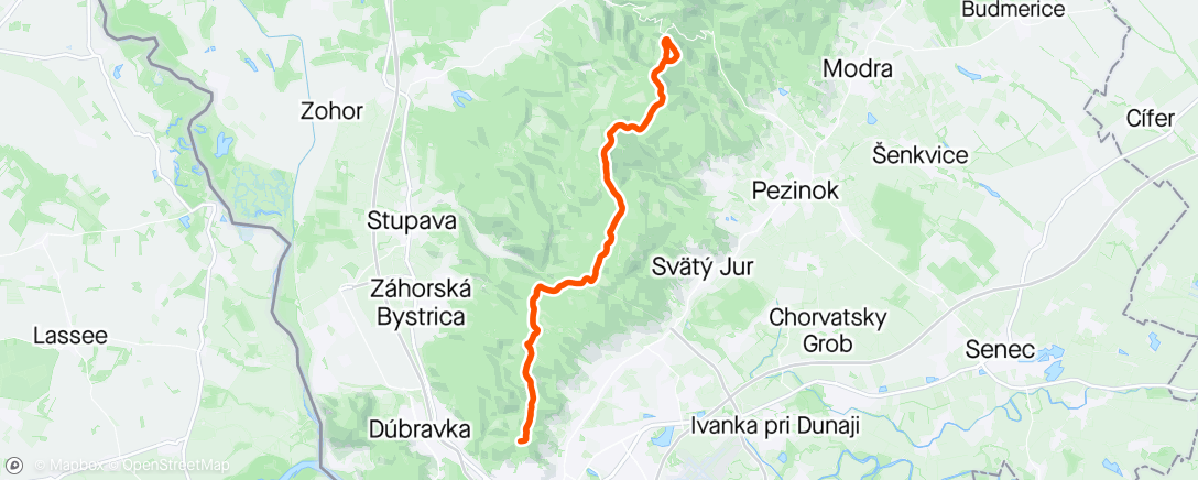 Map of the activity, Kamzík-Baba-Kamzík 52 #SalomonDragonTrails