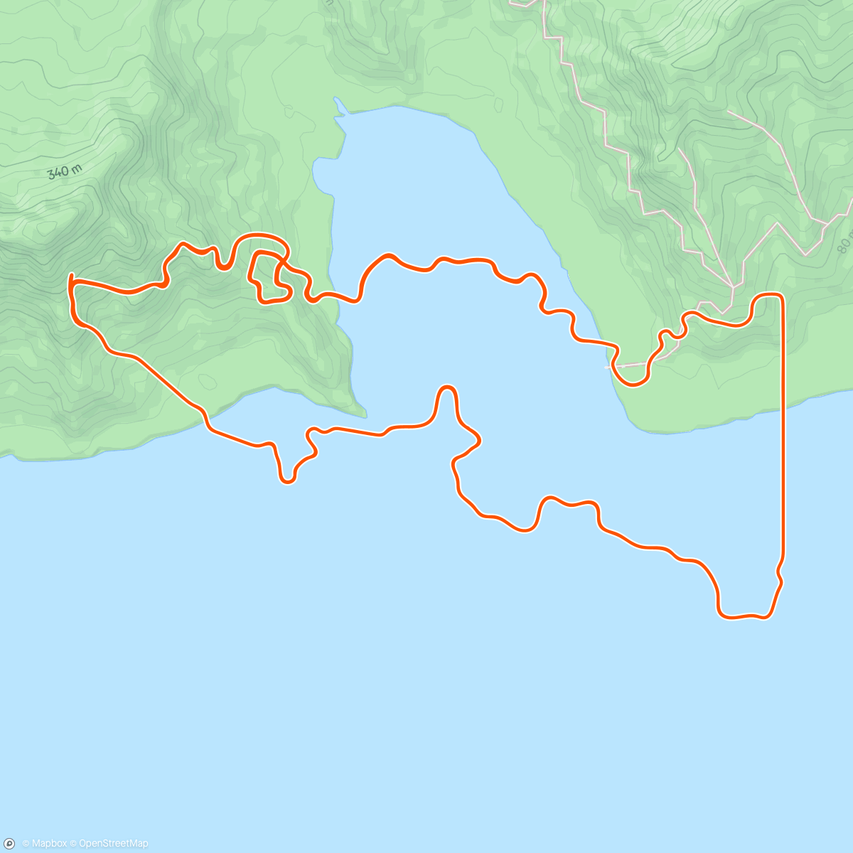 Map of the activity, Zwift - Coastal Crown Loop in Watopia