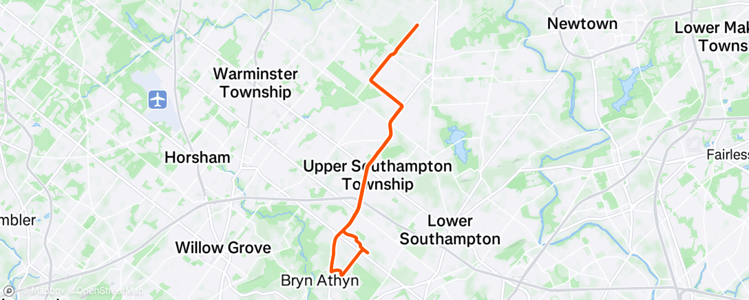 Map of the activity, Morning Ride