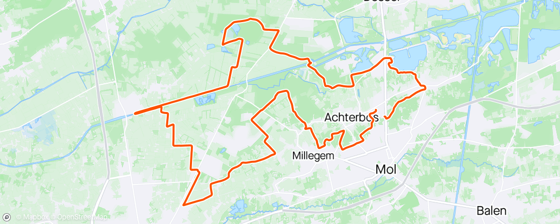 Map of the activity, Lenterit in winterkleding nr 421