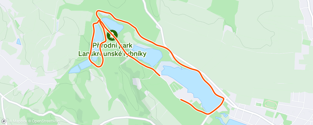 Map of the activity, Výběh s novomanželi 👰‍♀️🤵‍♂️