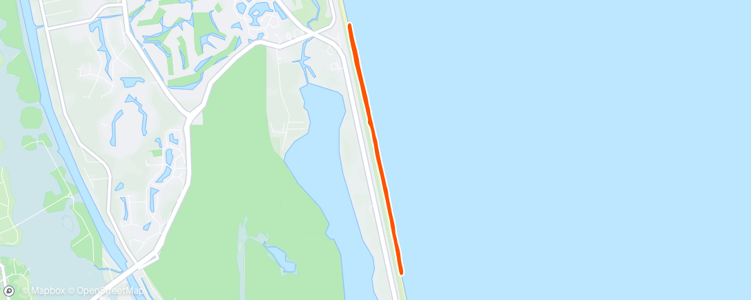 Map of the activity, Ponte Vedra Beach Run
