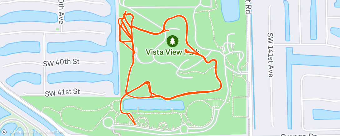 Map of the activity, Morning Run