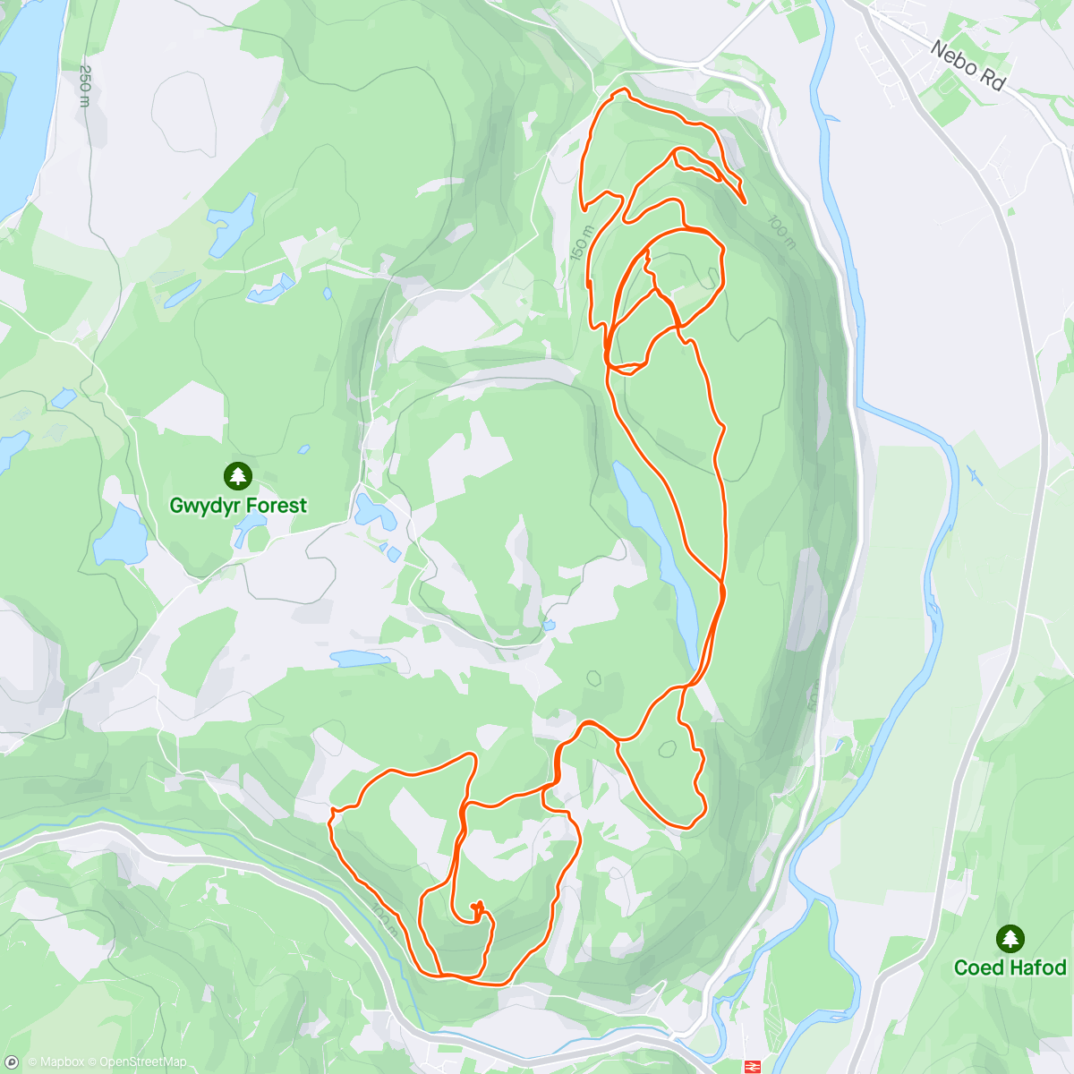 Map of the activity, Some shredical downs