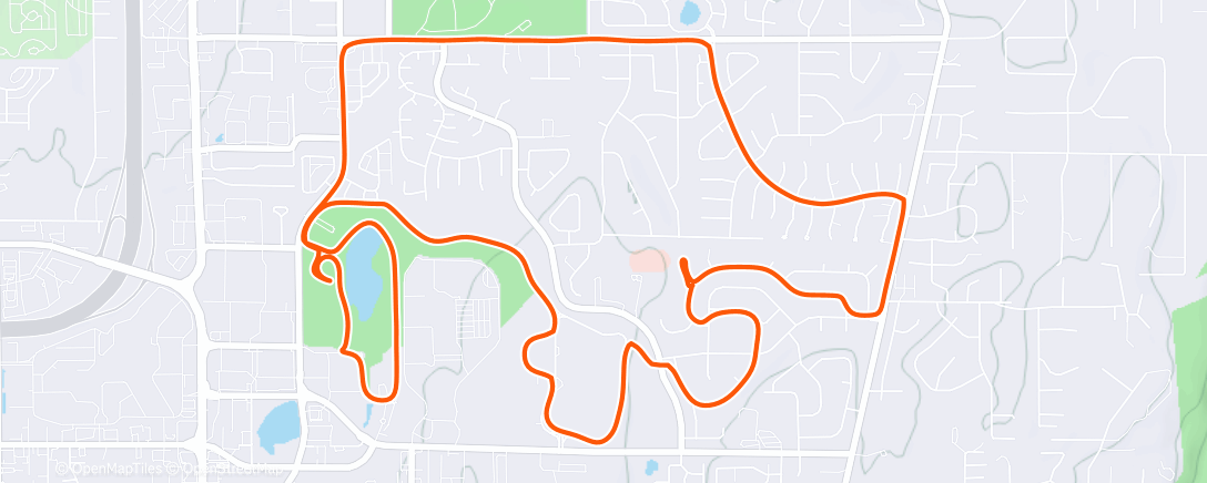 Карта физической активности (Afternoon Run)